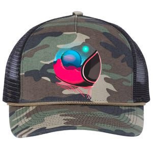 Space Adventure Red Planet Astronaut Retro Rope Trucker Hat Cap