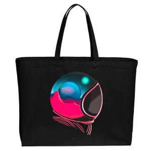 Space Adventure Red Planet Astronaut Cotton Canvas Jumbo Tote