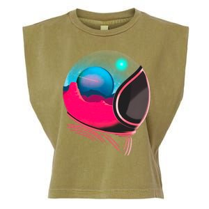 Space Adventure Red Planet Astronaut Garment-Dyed Women's Muscle Tee