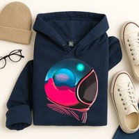 Space Adventure Red Planet Astronaut Hoodie