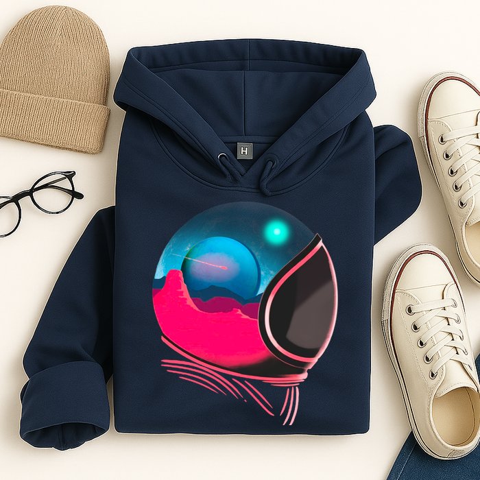 Space Adventure Red Planet Astronaut Hoodie
