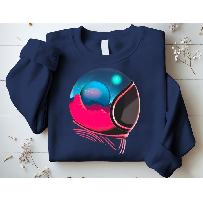 Space Adventure Red Planet Astronaut Sweatshirt