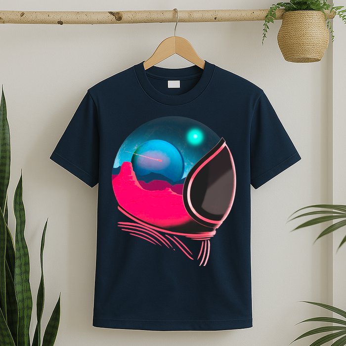 Space Adventure Red Planet Astronaut T-Shirt