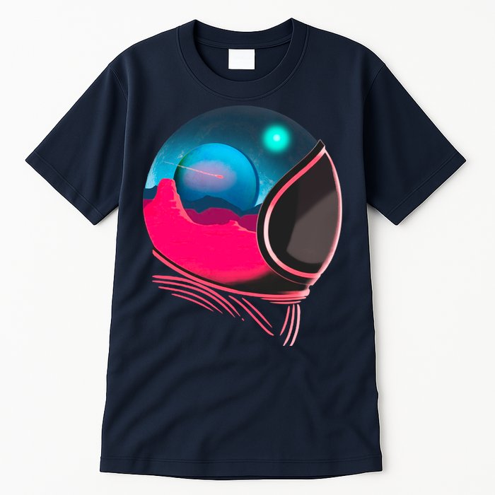 Space Adventure Red Planet Astronaut Tall T-Shirt