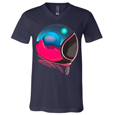 Space Adventure Red Planet Astronaut V-Neck T-Shirt