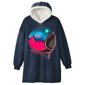 Space Adventure Red Planet Astronaut Hooded Wearable Blanket