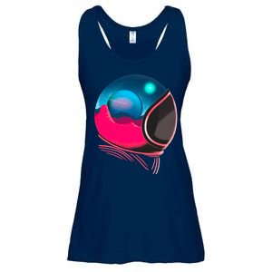 Space Adventure Red Planet Astronaut Ladies Essential Flowy Tank