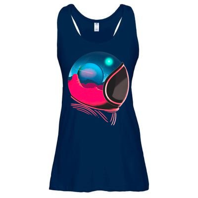 Space Adventure Red Planet Astronaut Ladies Essential Flowy Tank