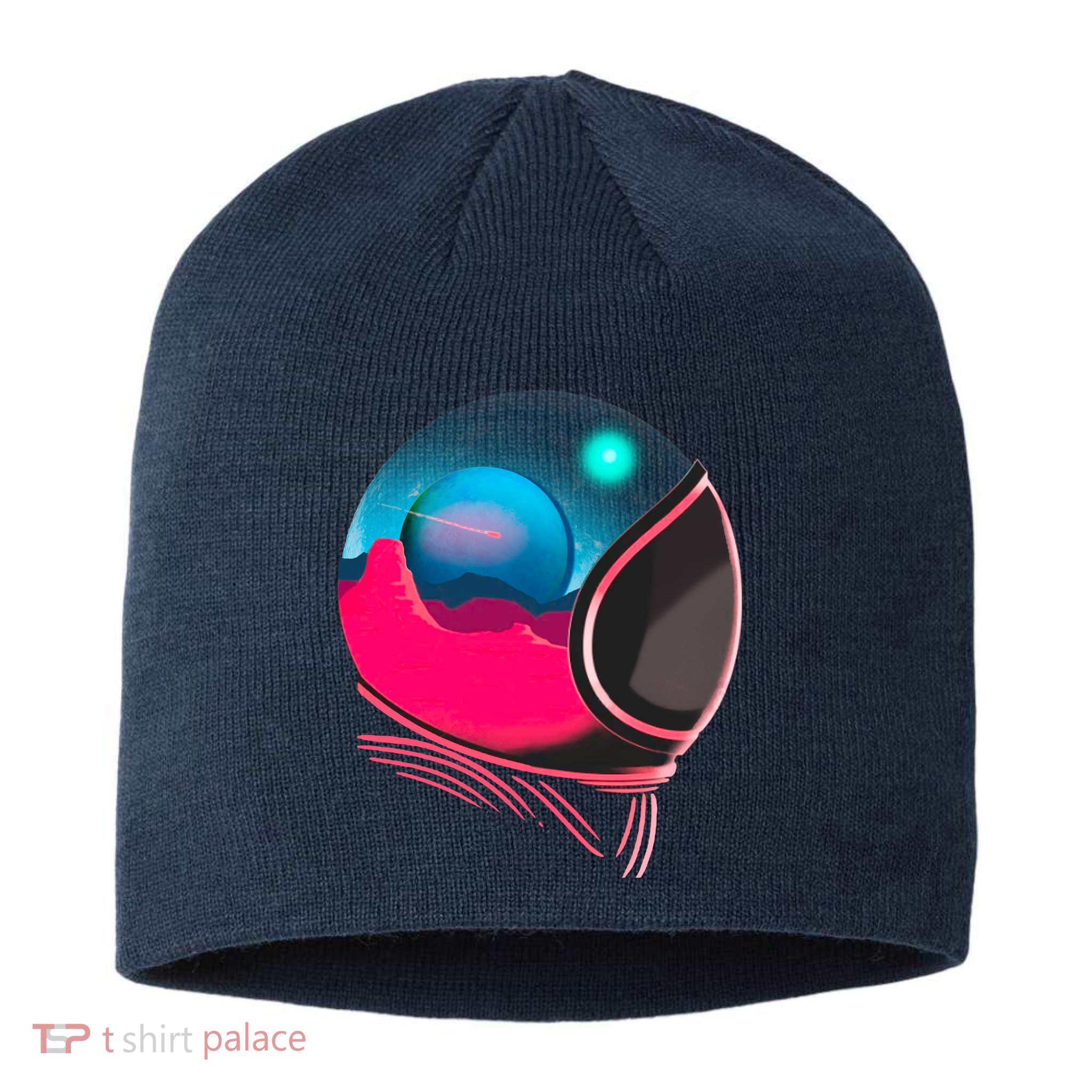 Space Adventure Red Planet Astronaut Sustainable Beanie