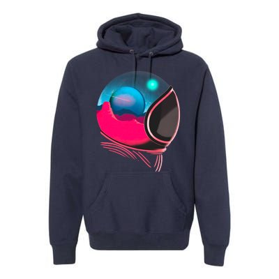 Space Adventure Red Planet Astronaut Premium Hoodie