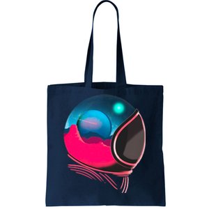 Space Adventure Red Planet Astronaut Tote Bag