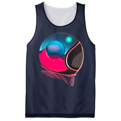 Space Adventure Red Planet Astronaut Mesh Reversible Basketball Jersey Tank