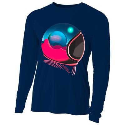 Space Adventure Red Planet Astronaut Cooling Performance Long Sleeve Crew