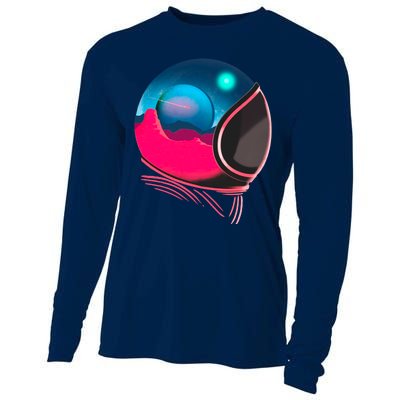 Space Adventure Red Planet Astronaut Cooling Performance Long Sleeve Crew