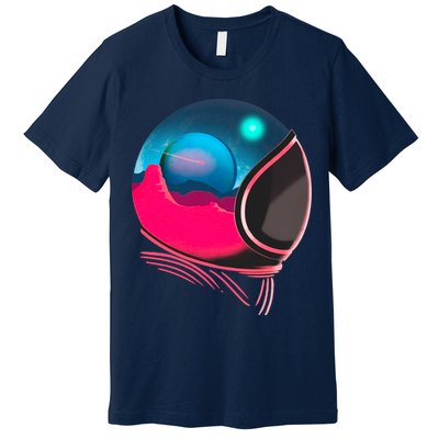 Space Adventure Red Planet Astronaut Premium T-Shirt