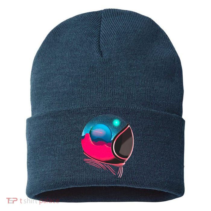 Space Adventure Red Planet Astronaut Sustainable Knit Beanie