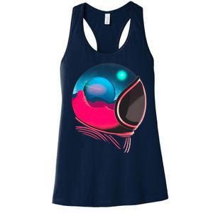 Space Adventure Red Planet Astronaut Women's Racerback Tank