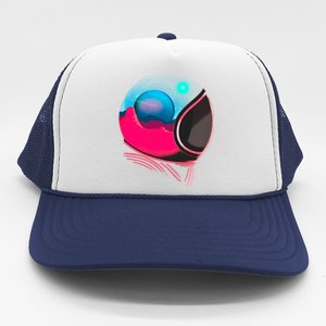 Space Adventure Red Planet Astronaut Trucker Hat