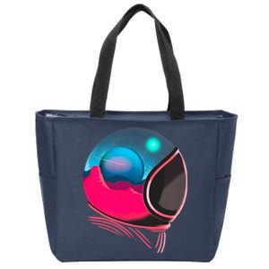 Space Adventure Red Planet Astronaut Zip Tote Bag