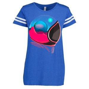 Space Adventure Red Planet Astronaut Enza Ladies Jersey Football T-Shirt