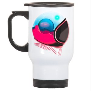 Space Adventure Red Planet Astronaut Stainless Steel Travel Mug