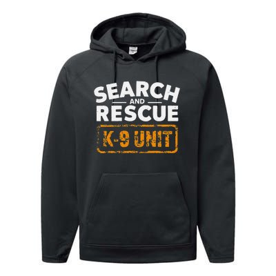 Search And Rescue Team Sar Emergency Response Performance Fleece Hoodie