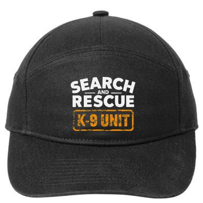 Search And Rescue Team Sar Emergency Response 7-Panel Snapback Hat