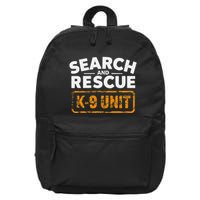 Search And Rescue Team Sar Emergency Response 16 in Basic Backpack