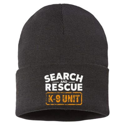Search And Rescue Team Sar Emergency Response Sustainable Knit Beanie
