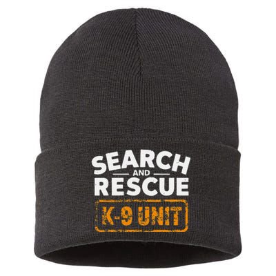 Search And Rescue Team Sar Emergency Response Sustainable Knit Beanie