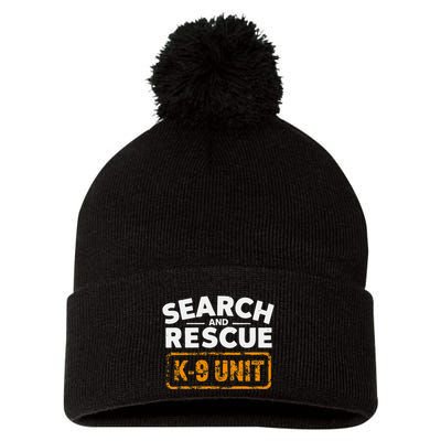 Search And Rescue Team Sar Emergency Response Pom Pom 12in Knit Beanie