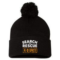 Search And Rescue Team Sar Emergency Response Pom Pom 12in Knit Beanie