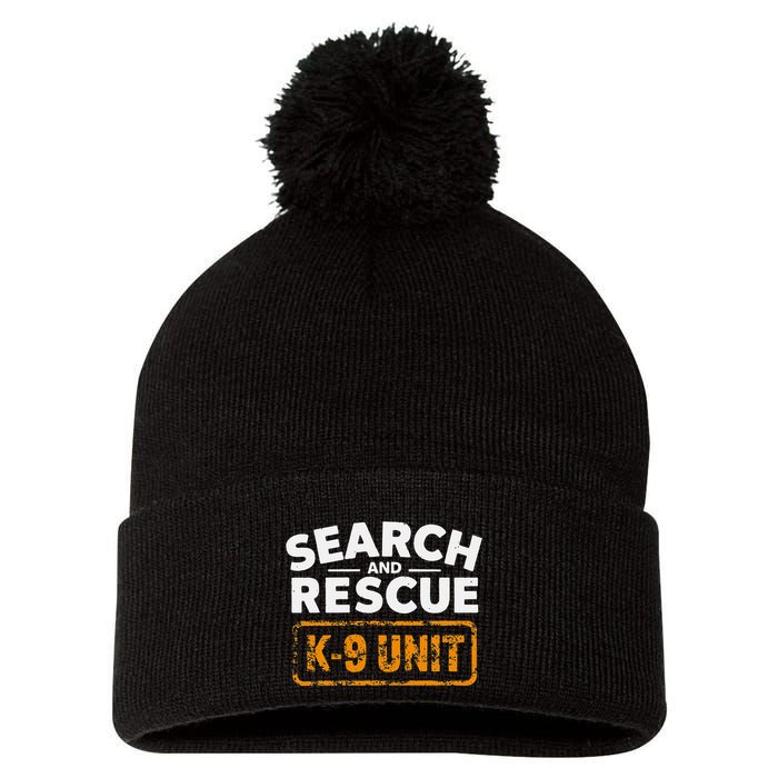 Search And Rescue Team Sar Emergency Response Pom Pom 12in Knit Beanie