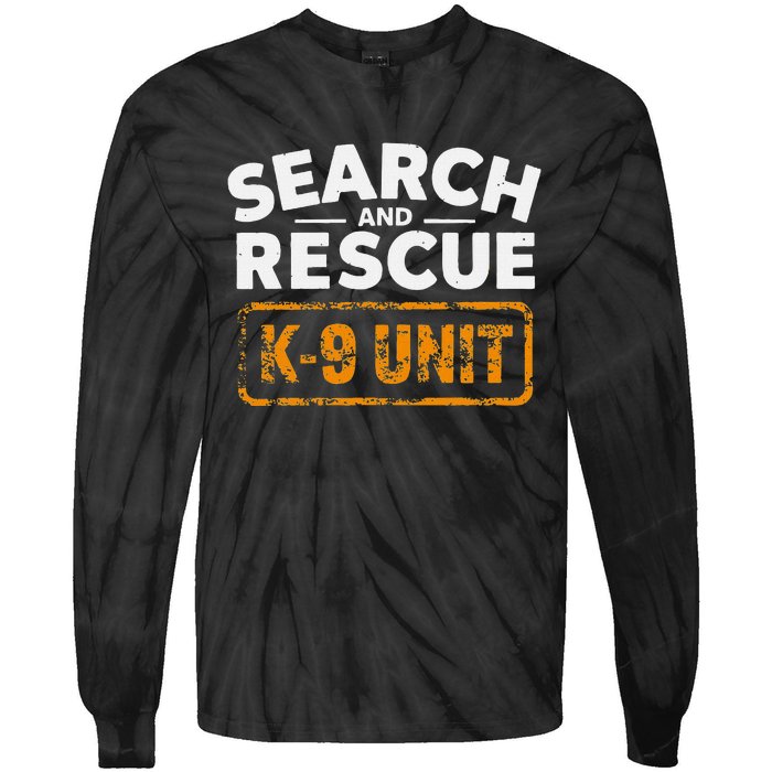 Search And Rescue Team Sar Emergency Response Tie-Dye Long Sleeve Shirt