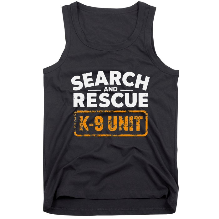 Search And Rescue Team Sar Emergency Response Tank Top