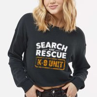 Search And Rescue Team Sar Emergency Response Cropped Pullover Crew