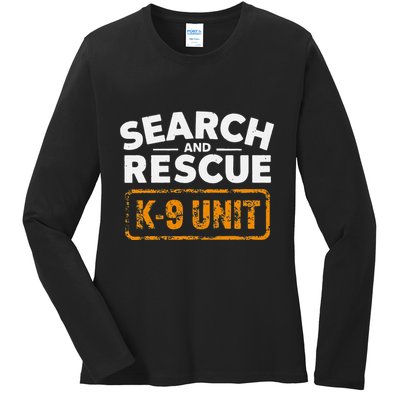 Search And Rescue Team Sar Emergency Response Ladies Long Sleeve Shirt