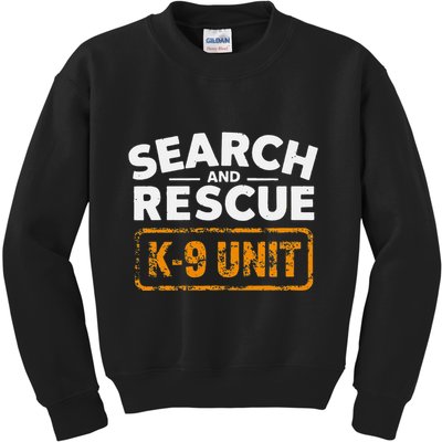 Search And Rescue Team Sar Emergency Response Kids Sweatshirt