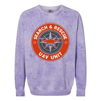 Search And Rescue Team Sar Emergency Response Colorblast Crewneck Sweatshirt