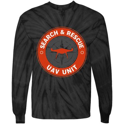 Search And Rescue Team Sar Emergency Response Tie-Dye Long Sleeve Shirt
