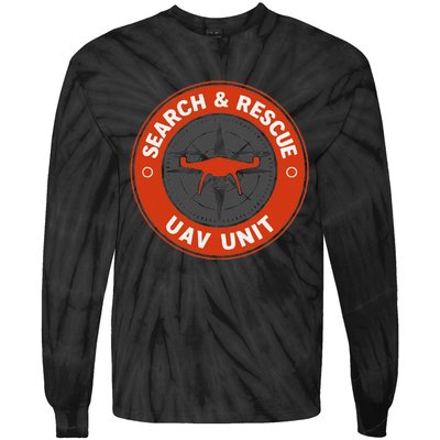 Search And Rescue Team Sar Emergency Response Tie-Dye Long Sleeve Shirt