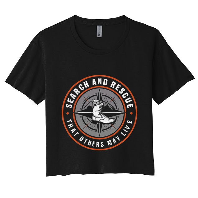 Search And Rescue Team Sar Emergency Response Crop Top