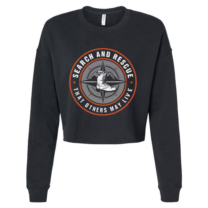 Search And Rescue Team Sar Emergency Response Cropped Pullover Crew