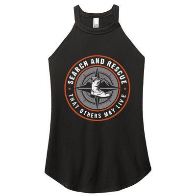 Search And Rescue Team Sar Emergency Response Women's Perfect Tri Rocker Tank