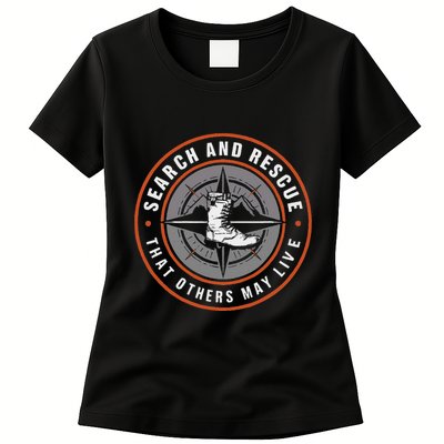 Search And Rescue Team Sar Emergency Response Womens T-Shirt