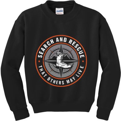 Search And Rescue Team Sar Emergency Response Kids Sweatshirt