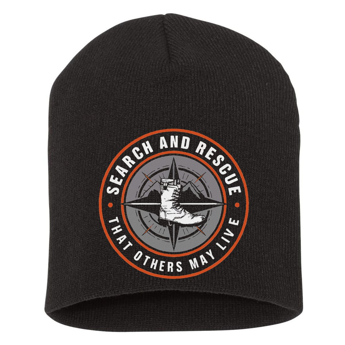 Search And Rescue Team Sar Emergency Response Short Acrylic Beanie