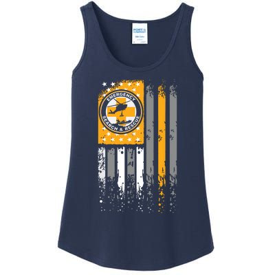 Search And Rescue Thin Orange Line SAR Emergency Team Ladies Essential Tank