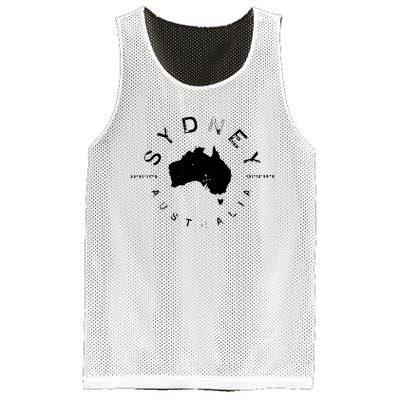 Sydney Australia Retro Vintage Graphic Mesh Reversible Basketball Jersey Tank