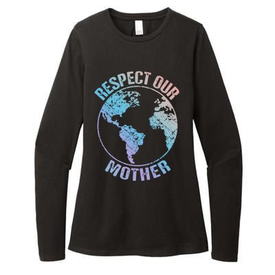 Sustainability And Respect Our Mother Funny Gift Womens CVC Long Sleeve Shirt